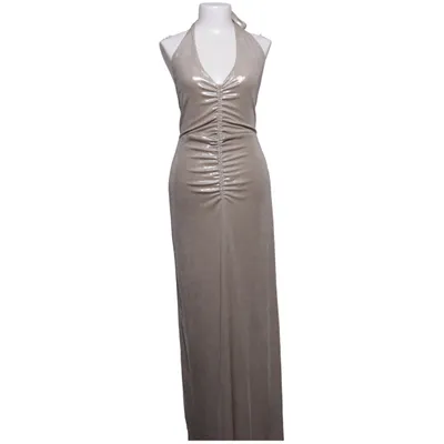 Halterneck-kjole (Sølv) fra Nelly Elastan, Polyester