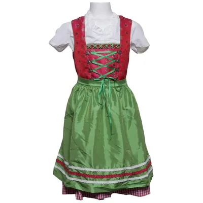 Dirndl (Pink, Hvid, Flerfarvet) fra Isar-Trachten