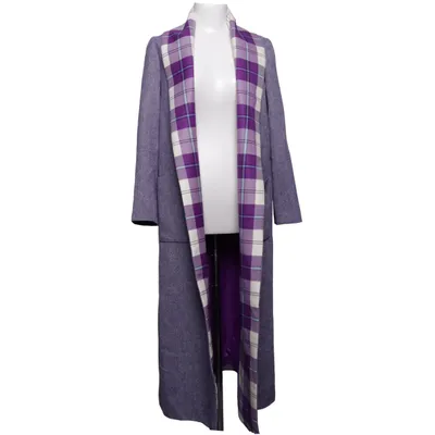 Coat (Purple, Multicolored) from Maria de la Orden Polyamide, Wool