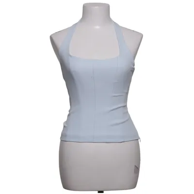 Halterneck top (Blå) fra Zara Elastan, Polyester