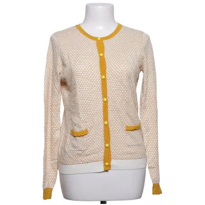 Strickjacke (Gelb, Weiß) von Mademoiselle R Polyamid, Viskose, Wolle