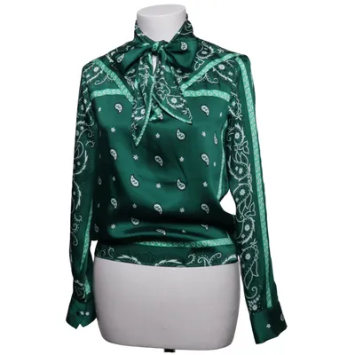 Knytblus (Grön, Vit) från Sandro Polyester