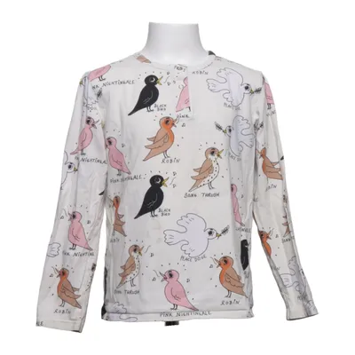 Henley T-shirt (Hvid, Flerfarvet) fra Mini Rodini Bomuld, Elastan