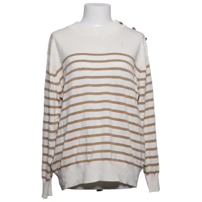 Strickpullover (Weiß, Braun) von Pulz Jeans Polyester, Viskose