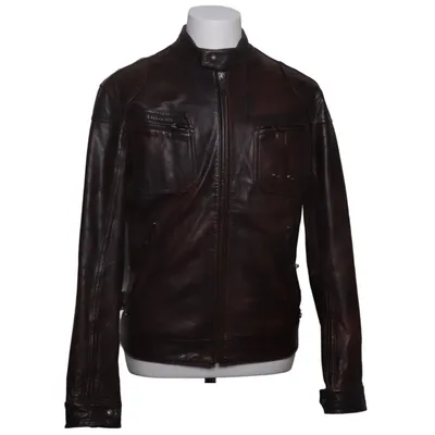 Veste en cuir (Marron) de Levi Strauss & Co Coton, Cuir