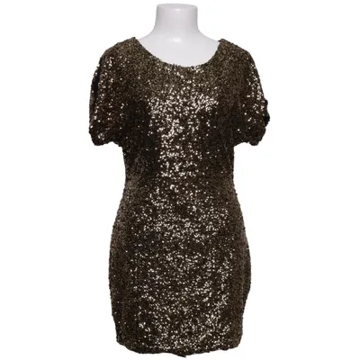 Cocktailkjole (Guld, Sort) fra Haoduoyi Polyester
