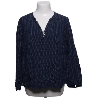 Bluse (Blå, Hvid) fra Hammerschmid Viscose