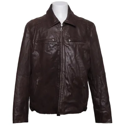 Läderjacka (SP-500) från Saki Collection Bomull, Skinn