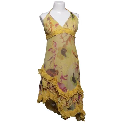 Halterneck dress (Yellow, Pink, Multicolored) from Background Silk