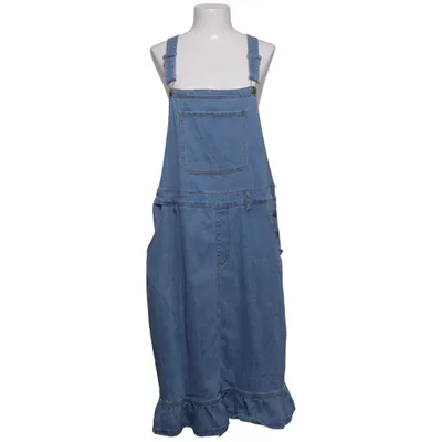 Latzkleid (Blau) von Shein Curve Baumwolle, Elasthan, Polyester, Viskose