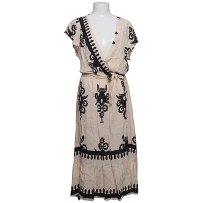 Slå-om-kjole (Beige, Sort) fra Zauberstern Viscose