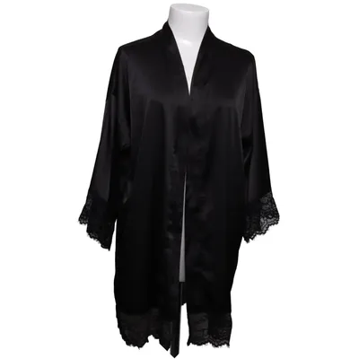 Ochtendjas (Zwart) van Ancona Elastaan, Polyester