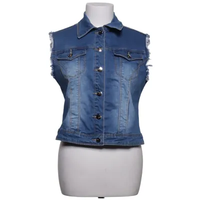 Spijker gilet (Blauw) van G-Smack Katoen, Elastaan