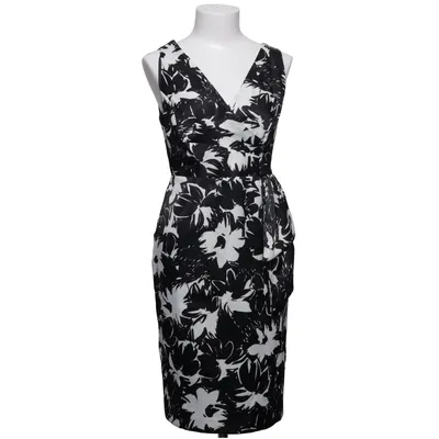 Omlottklänning (Svart, Vit) från Debenhams Elastan, Polyester