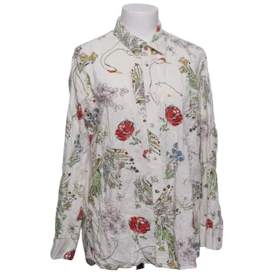 Skjorta (Vit, Flerfärgad) från Uniqlo Bomull, Viskos