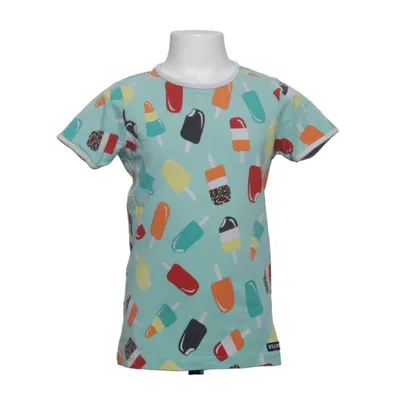 T-shirt (Groen, Meerkleurig) van Villervalla Elastaan, Organisch katoen