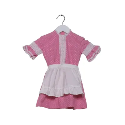 Dirndl (Pink, White) Cotton