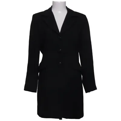 Coat (Black) from Isabel de Pedro Polyamide, Wool