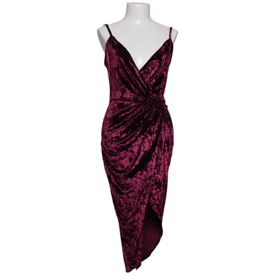 Omlottklänning (Crushed Velvet Wrap Dress) från NLY One Elastan, Polyester