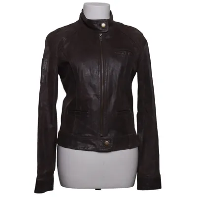 Leather jacket (Brown) from Vero Moda Denim Leather, Polyester
