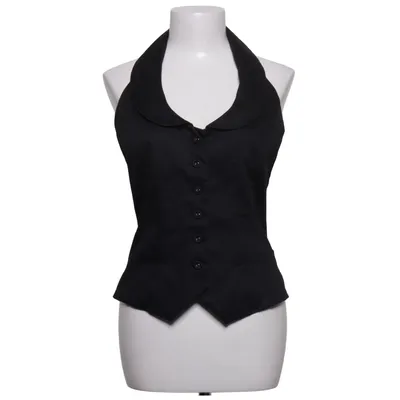 Neckholder Top (Schwarz) von Donna by Hallhuber Baumwolle, Elasthan, Polyamid