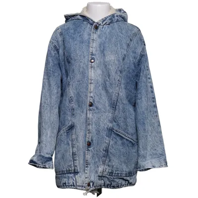 Veste en jeans fourrée (Bleu)