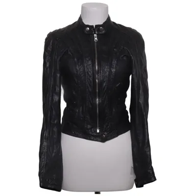 Leather jacket (Black) from Rock'n Blue Cotton, Leather