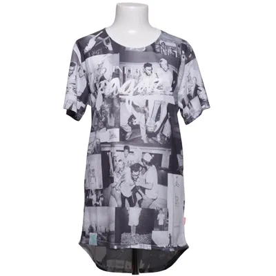 T-shirt (Black, White) from Inferno Ragazzi Cotton, Polyester