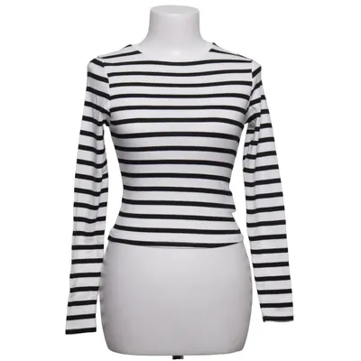 Langarmshirt (Schwarz, Weiß) von Xside Baumwolle, Elasthan, Modal