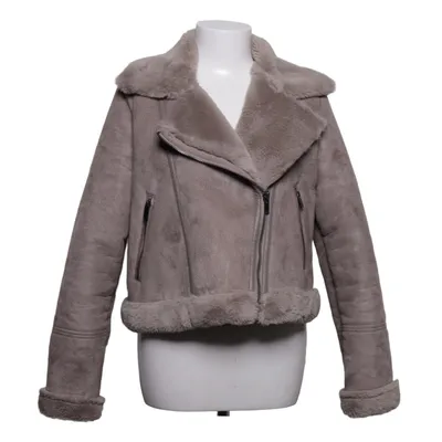 Shearling jacket (Gray) from Stradivarius Polyester