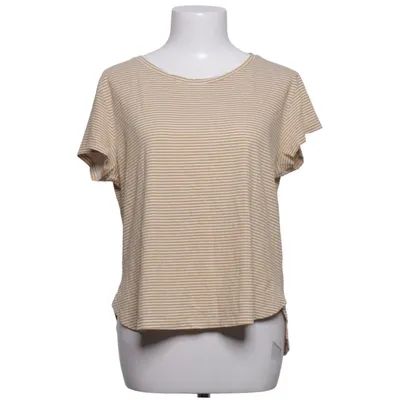 T-shirt (Wit, Bruin) van H&M Basic Polyester, Katoen