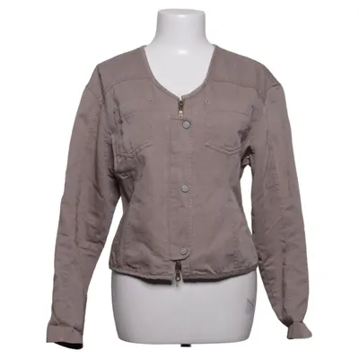 Jacket (Brown) from Prêt Cotton, Linen, Polyester