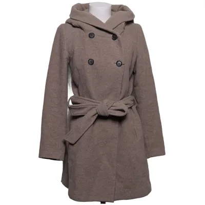 Frakke (Beige) fra Zara Basic Polyamid, Uld