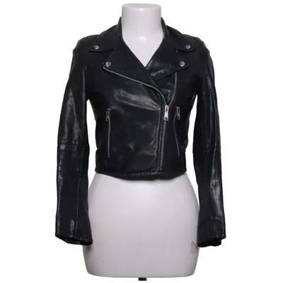 Veste de motard (Noir) de Crocker Cuir, Polyester