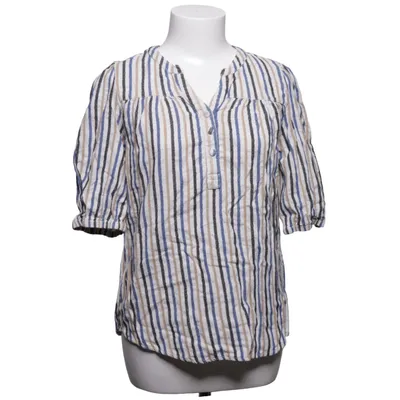 Blouse (Blauw, Wit, Bruin) van Costamani Katoen