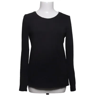 Lange mouwen shirt (Zwart) van Basics Katoen, Elastaan