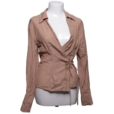 Wrap blouse (Beige) from Topshop Polyamide, Viscose