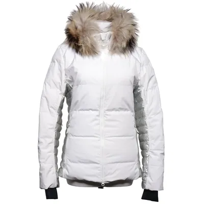 Skidjacka (Vit, Blå, Silverfärgad) från Rossignol Dun, Elastan, Fjädrar, Päls, Polyamid, Polyester, Polyuretan