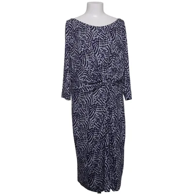 Jurk (Blauw, Wit, Zwart) van Claudia Sträter Elastaan, Polyester, Viscose