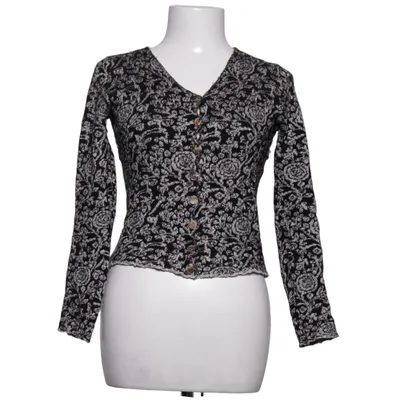 Cardigan (Noir, Blanc) de Milieu Élasthane, Lin, Laine