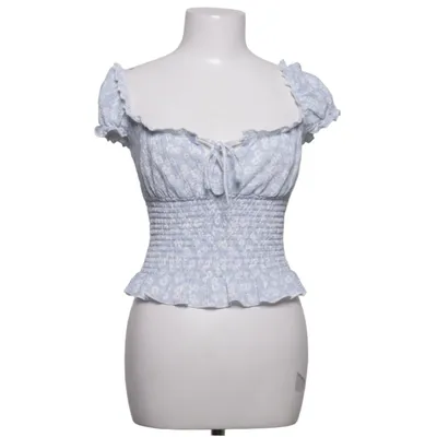 Crop top (Bleu, Blanc) de Gina Tricot Polyester recyclé