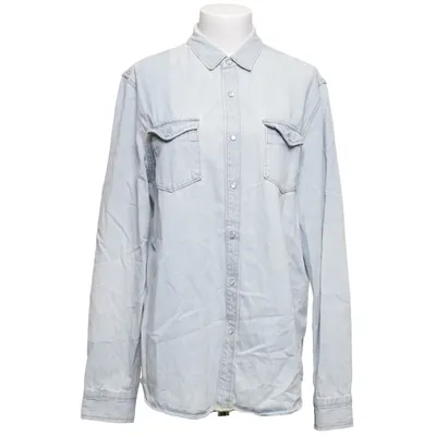 Denim blouse (Blauw) van Burning Palms Katoen