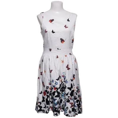 Jurk (Wit, Meerkleurig) van Lady Vintage Katoen, Elastaan