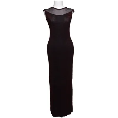 Maxi dress (Red, Black) from Savann Acetate, Elastane, Metallic fiber