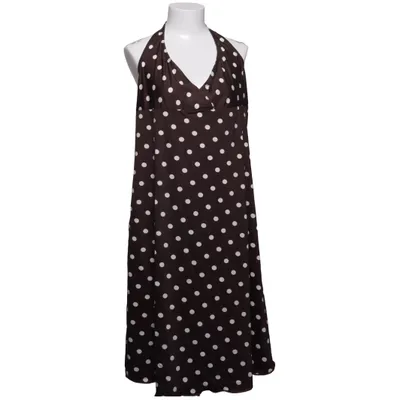 Neckholderkleid (Braun, Weiß) von Couleurs D'Ailleurs