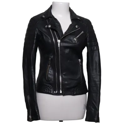 Veste de motard (Biker469) de Goosecraft Coton, Cuir, Polyester