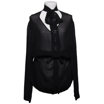 Sløjfebluse (Sort) fra By Malene Birger Silke