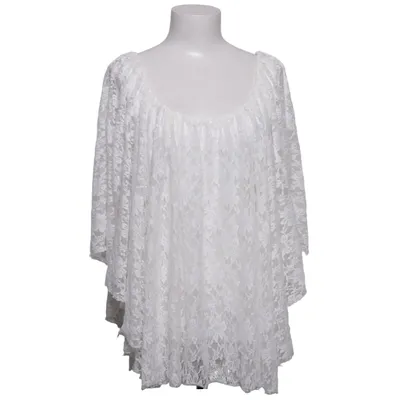 Haut (Blanc) de Reverse Polyester, Viscose
