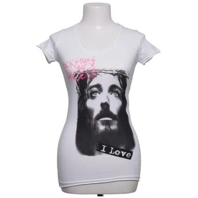 T-shirt (Wit) van Rockstars & Angels Katoen