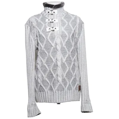 Pull-over (Gris, Blanc) de Ce&Ce Acrylique, Laine